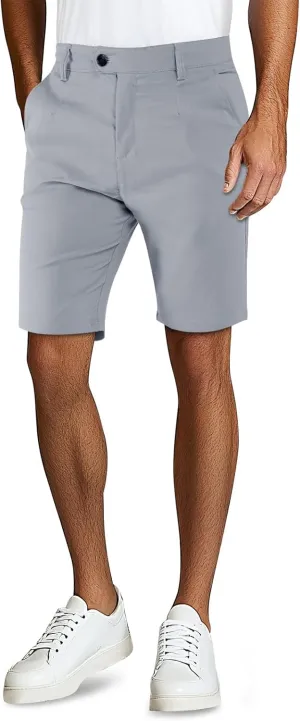 GINGTTO Mens Chino Shorts 9" Inseam Dress Shorts for Men Stretch