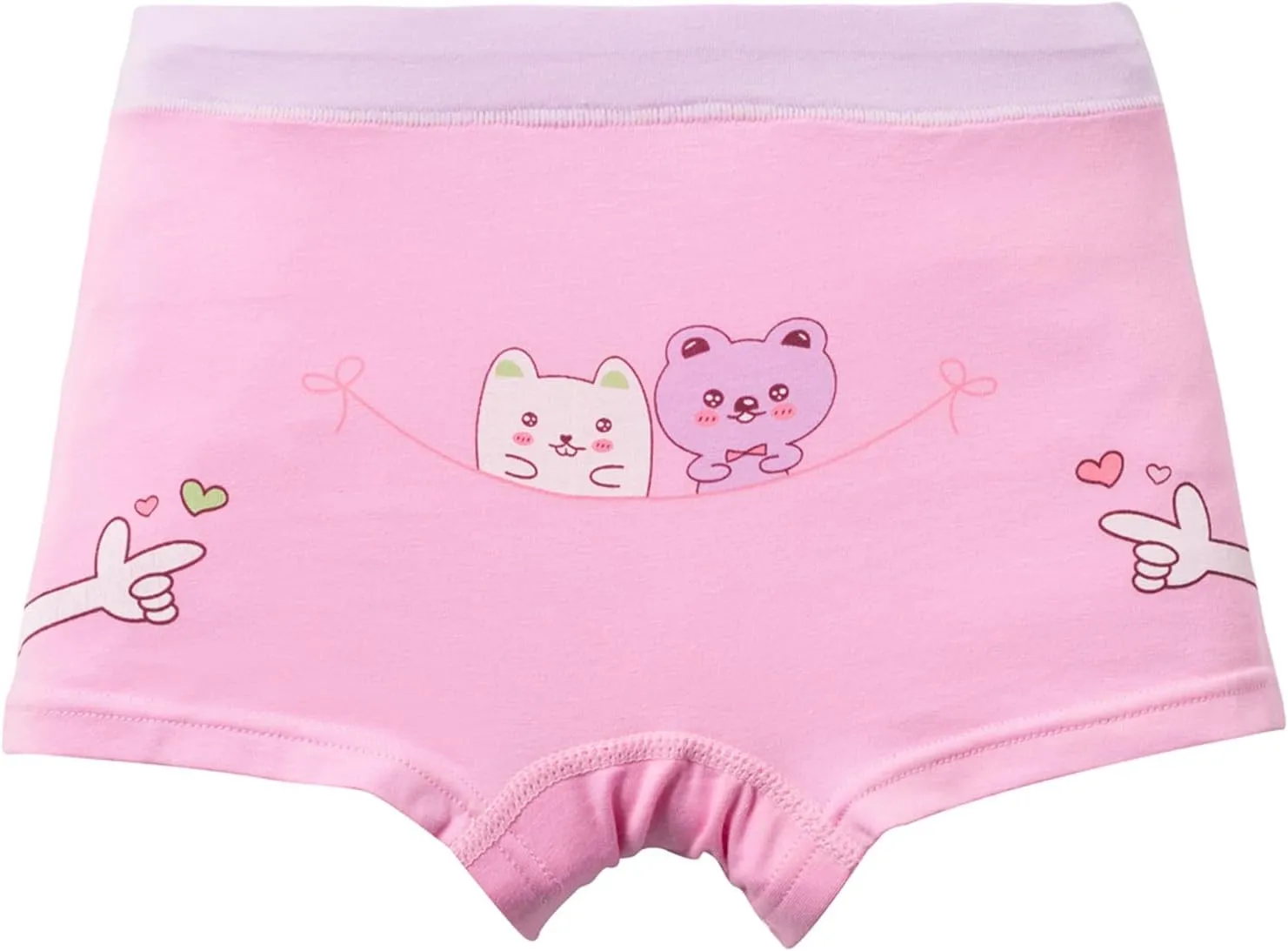 Girls Cotton Underwear Soft Boy Shorts Kids Boxer Briefs Panties(Pack of 5)
