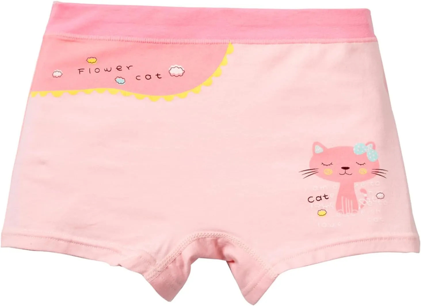 Girls Cotton Underwear Soft Boy Shorts Kids Boxer Briefs Panties(Pack of 5)
