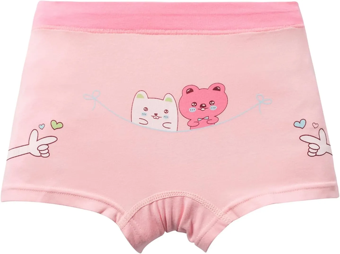 Girls Cotton Underwear Soft Boy Shorts Kids Boxer Briefs Panties(Pack of 5)