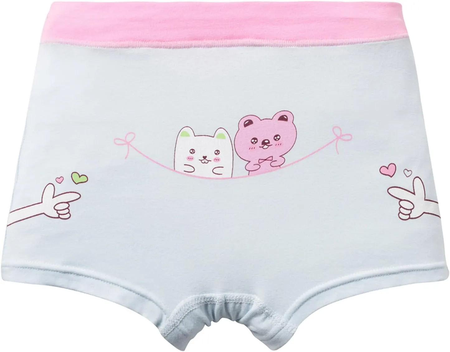 Girls Cotton Underwear Soft Boy Shorts Kids Boxer Briefs Panties(Pack of 5)