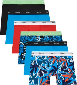 Hanes Boys' Originals Boxer Briefs, Tween Boy Underwear, Cotton Stretch, 6-Pack