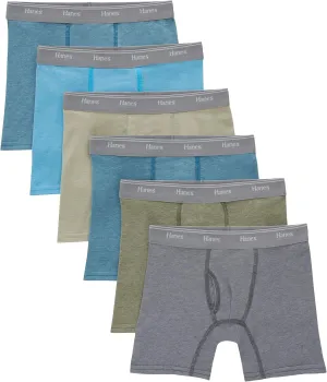Hanes Boys' Originals Boxer Briefs, Tween Boy Underwear, Cotton Stretch, 6-Pack