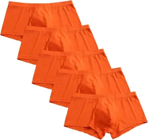 JEKE-DG Mens Ice Silk Boxer Brief Classic Breathable Underwear Elastic Waistband Trunks Enhancing Underpants