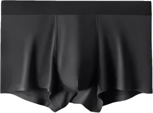 JEKE-DG Men's Ice Silk Boxer Briefs Cotton Modal Seamless Panties Underwear Sexy Breathable Briefs Shorts