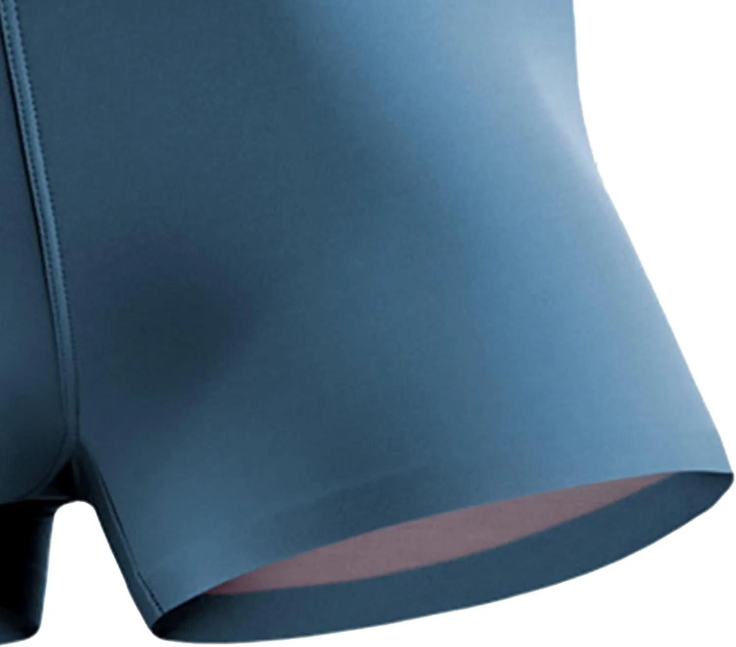 JEKE-DG Mens Ice Silk Boxer Briefs Stretch Breathable Underwear Trunks Seamless Underpants With Pouch Double