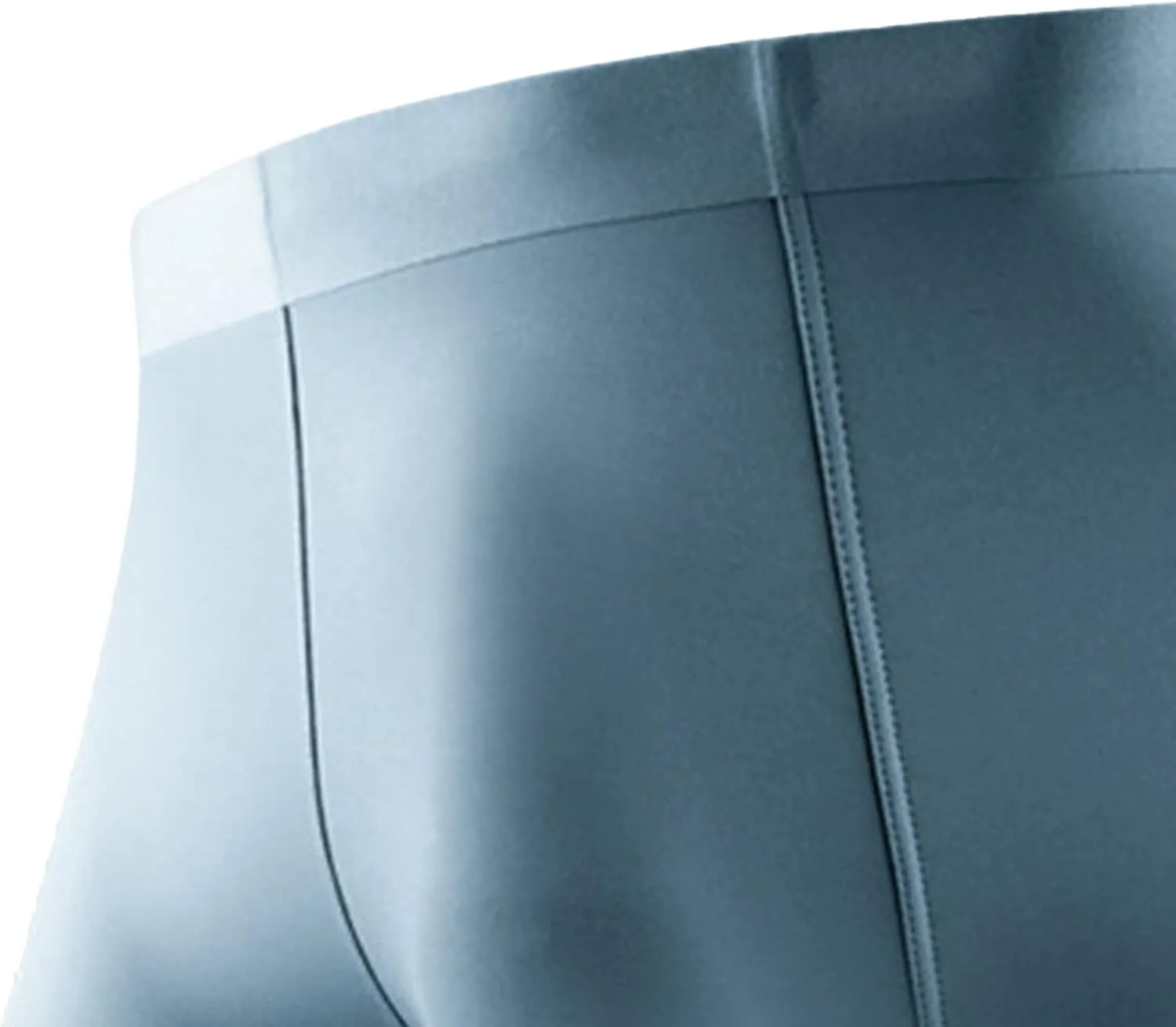 JEKE-DG Mens Ice Silk Boxer Briefs Stretch Breathable Underwear Trunks Seamless Underpants With Pouch Double