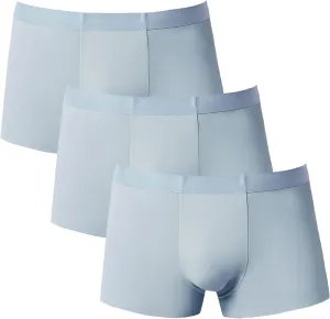 JEKE-DG Men's Ice Silk Boxer Briefs Traceless Sexy Breathable Underpants Soft Breathable Trunks Underwear