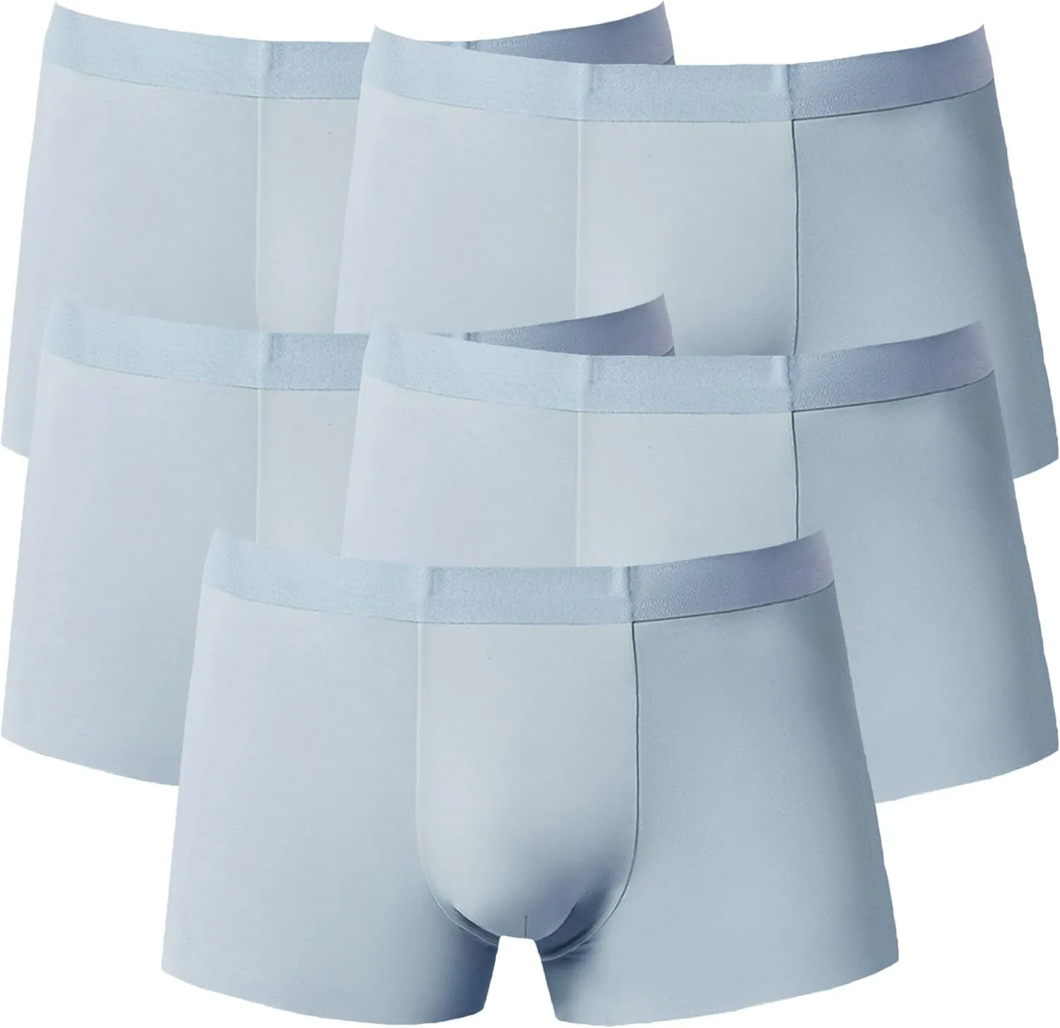 JEKE-DG Men's Ice Silk Boxer Briefs Traceless Sexy Breathable Underpants Soft Breathable Trunks Underwear