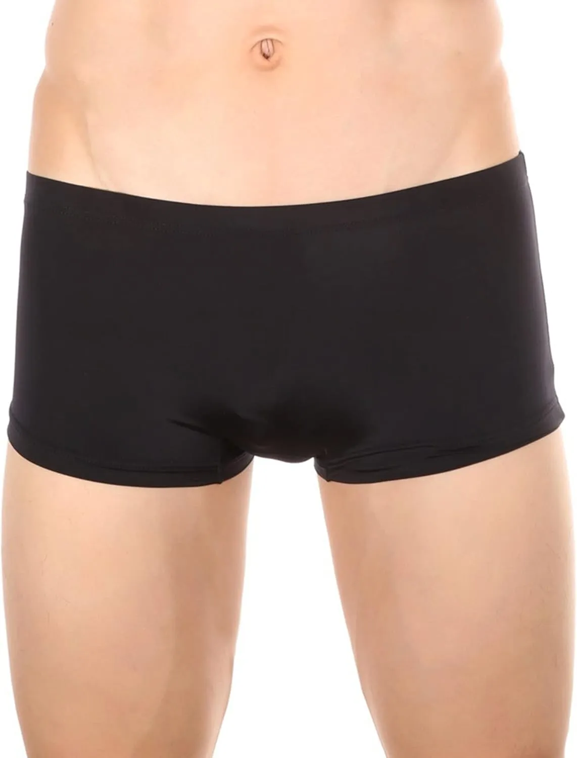 JEKE-DG Men's Ice Silk Breathable Boxer Briefs Sexy Low Rise Trunks Underwear Traceless Transparent Briefs