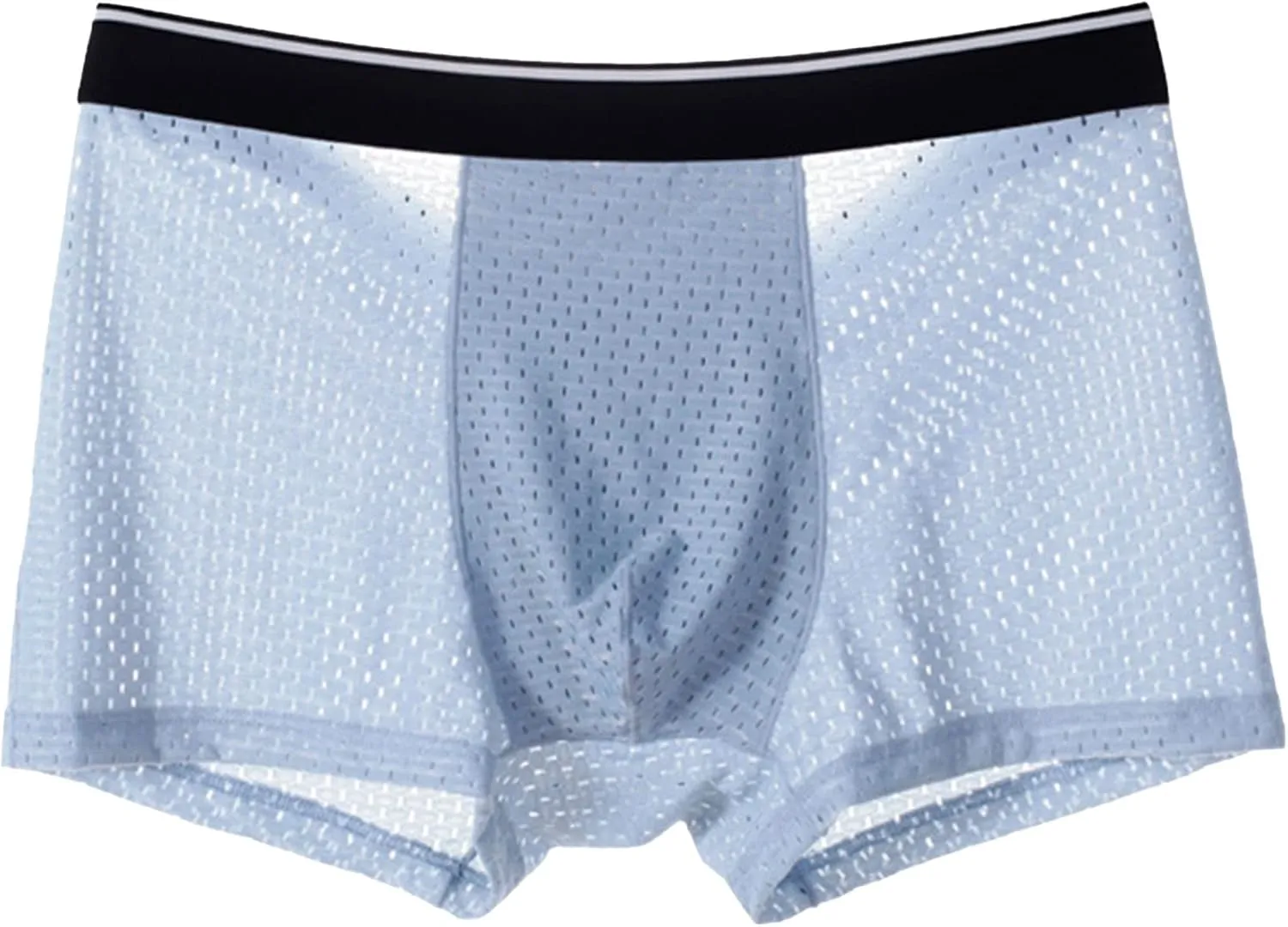JEKE-DG Mens Ice Silk Breathable Mesh Boxers Sexy See Through Trunk Underwear Thin Bulge Pouch Boxer Briefs