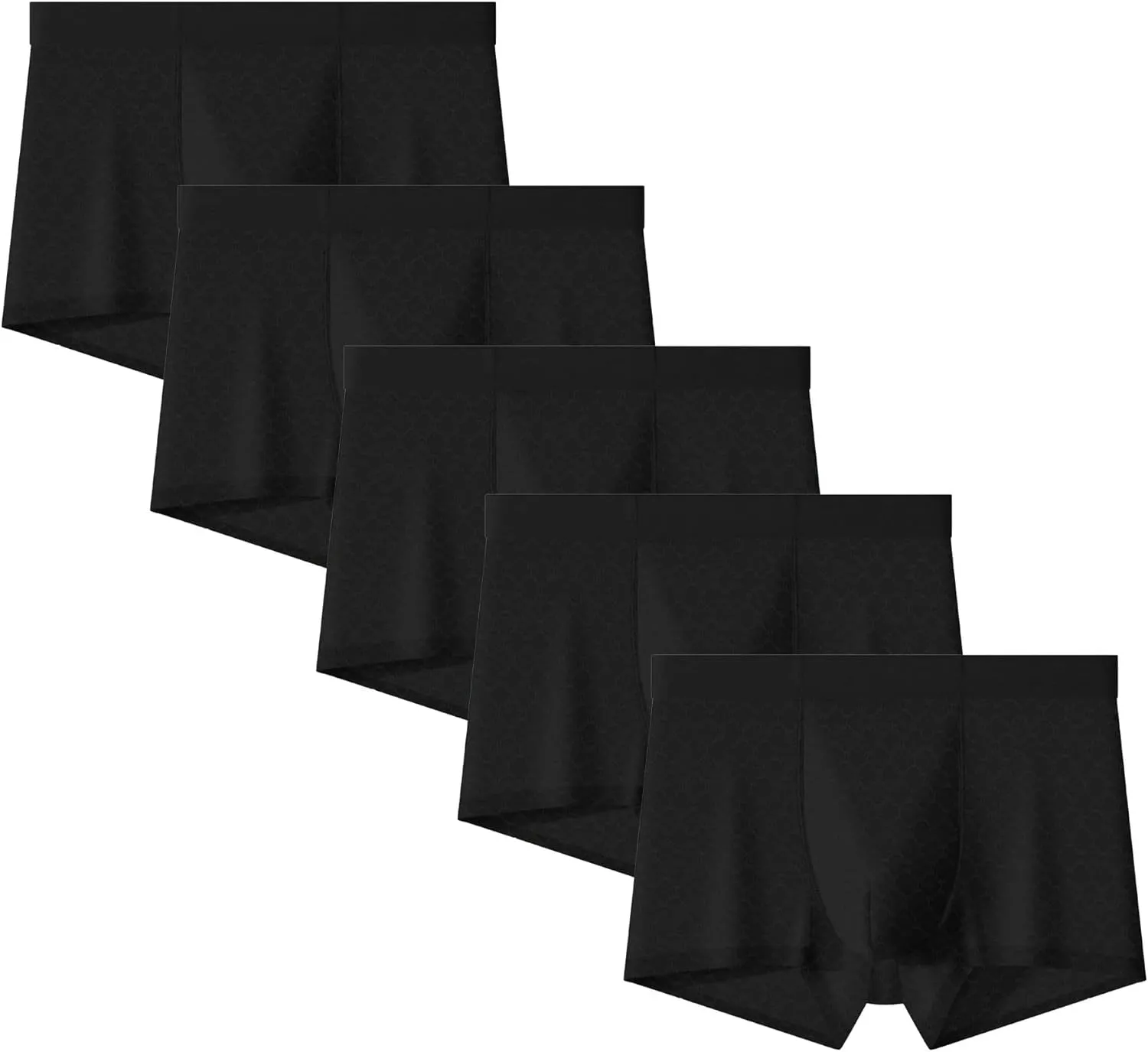 JEKE-DG Mens Ice Silk Mesh Boxer Briefs Breathable Cool Underwear Low Rise Stretch Boxers With Bulge Pouch