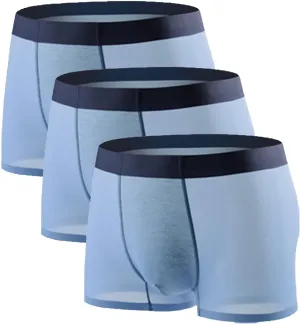 JEKE-DG Mens Ice Silk Thin Boxers Briefs Comfortable Cool Seamless Underwear U Convex Shorts Sport Trunks