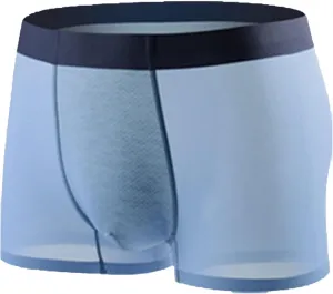 JEKE-DG Mens Ice Silk Thin Boxers Briefs Comfortable Cool Seamless Underwear U Convex Shorts Sport Trunks
