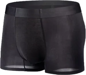 JEKE-DG Mens Ice Silk Thin Boxers Briefs Comfortable Cool Seamless Underwear U Convex Shorts Sport Trunks