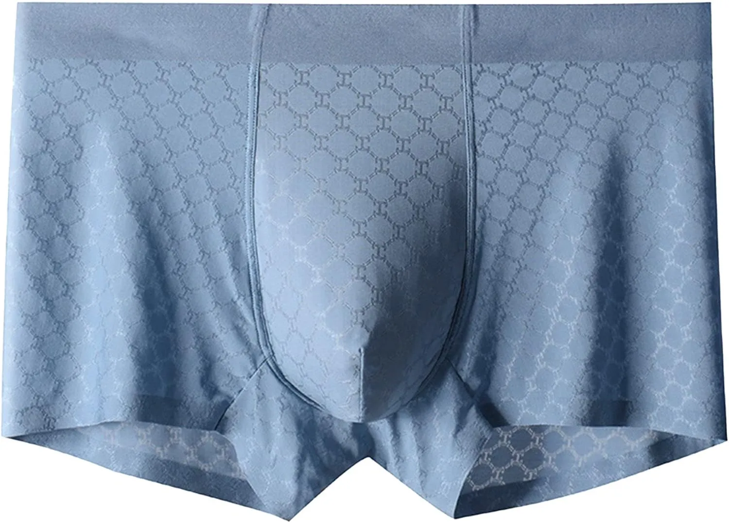 JEKE-DG Mens Ice Silk Trunk Underwear Breathable Cool Boxer Briefs Ultra-Thin Stretch Boxers With Bulge Pouch