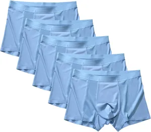JEKE-DG Men's Mesh Ice Silk Underwear Comfortable Modal Boxer Briefs Soft Breathable Pouch Boxer Trunks Underpants