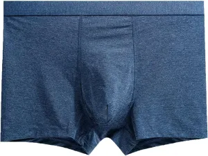 JEKE-DG Men's Silky Boxer Briefs Short Leg Underwear Ice Silk Underwear Trunks With Pouch Breathable Boxer Briefs