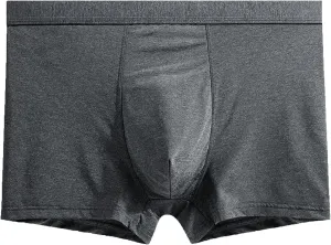 JEKE-DG Men's Silky Boxer Briefs Short Leg Underwear Ice Silk Underwear Trunks With Pouch Breathable Boxer Briefs