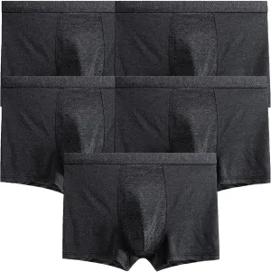 JEKE-DG Men's Silky Boxer Briefs Short Leg Underwear Ice Silk Underwear Trunks With Pouch Breathable Boxer Briefs