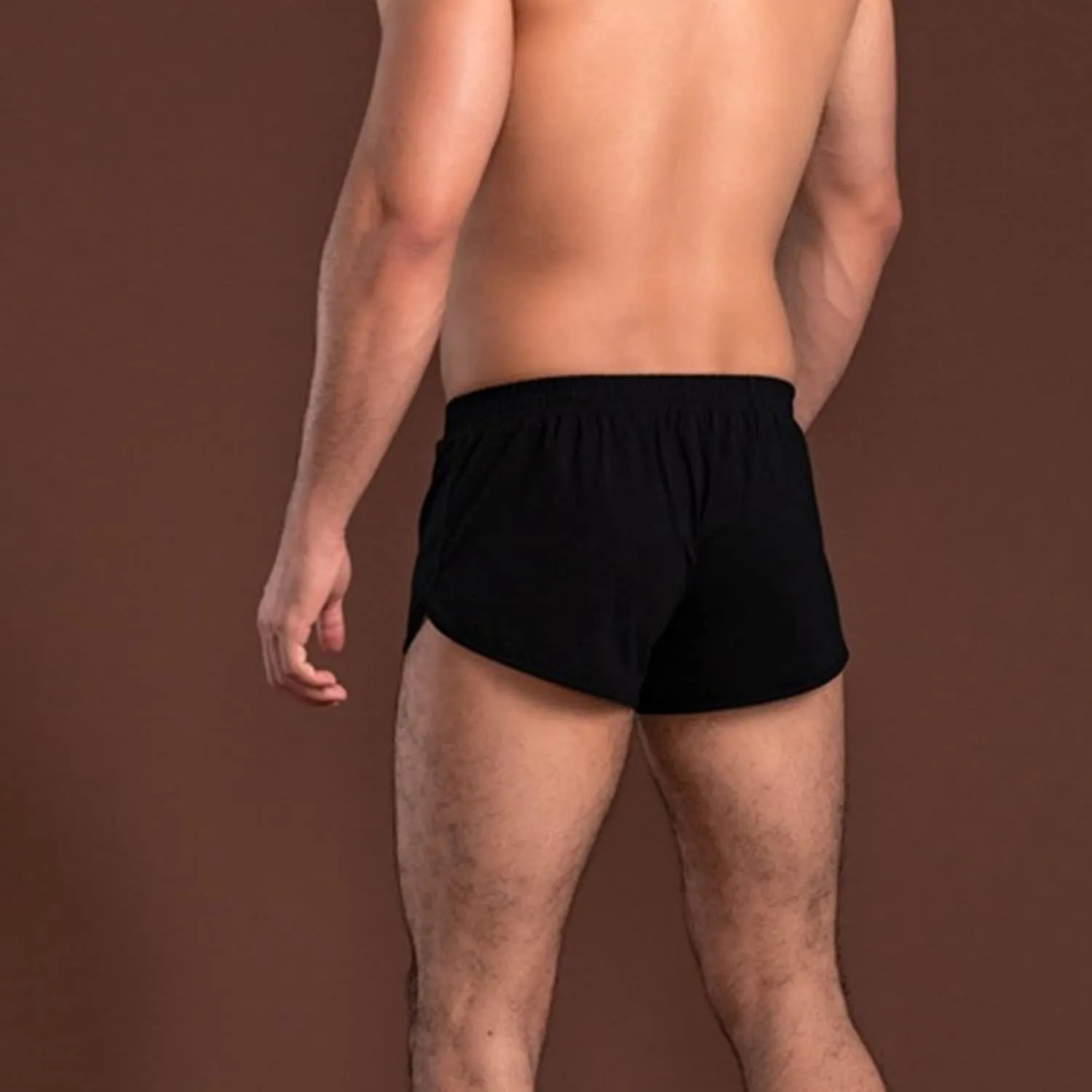 JEsilunmaMY Mens Loose Cotton Sleep Boxer Shorts Elastic Waist Knit Lounge Boxers Plus Size Relaxed Fit Stretch Boxer Shorts