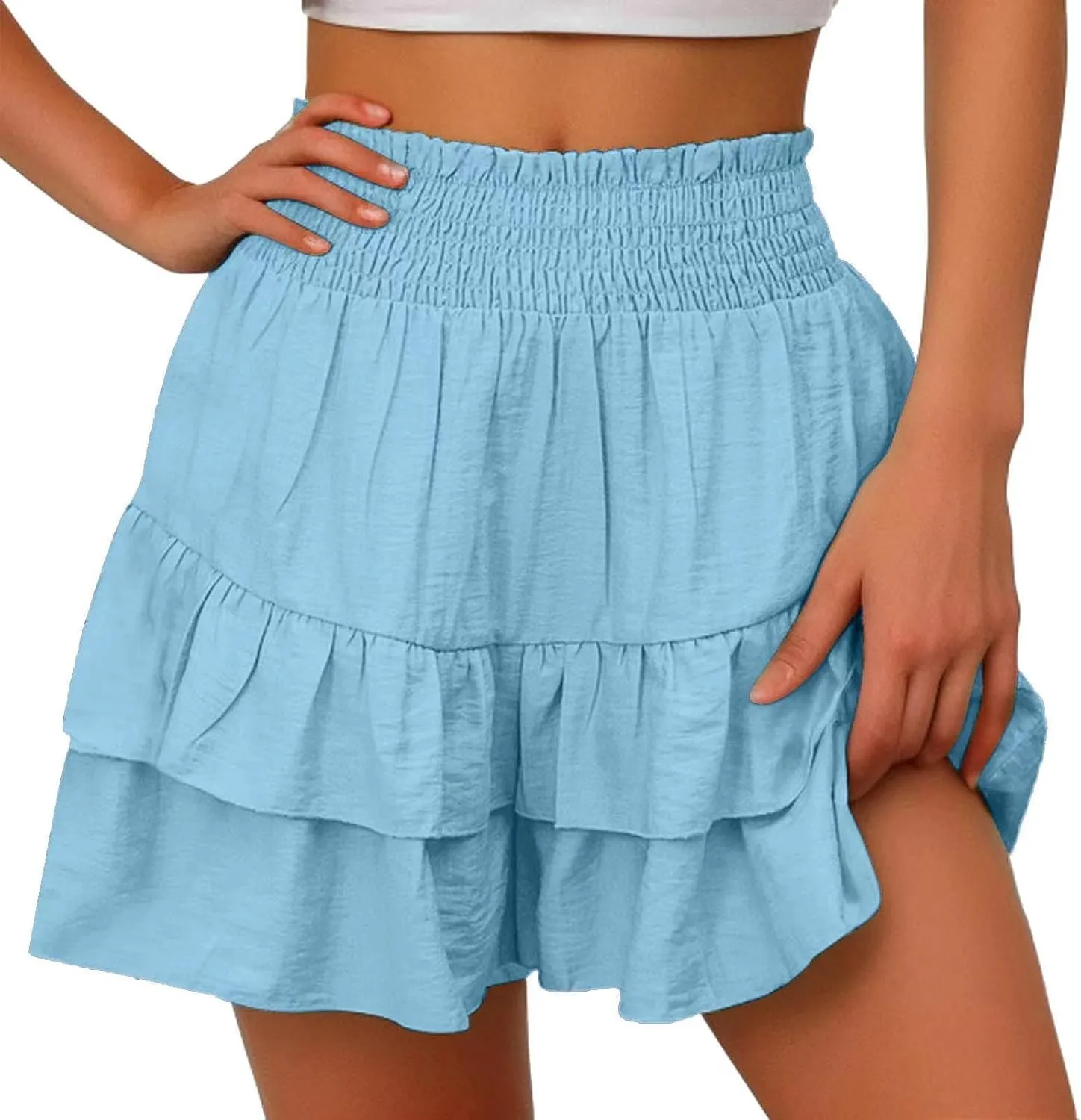 LCMTWX High Waisted Shorts Women Pants Casual Beach Short Pants High Waisted Shorts Women Running Shorts Womens Womens