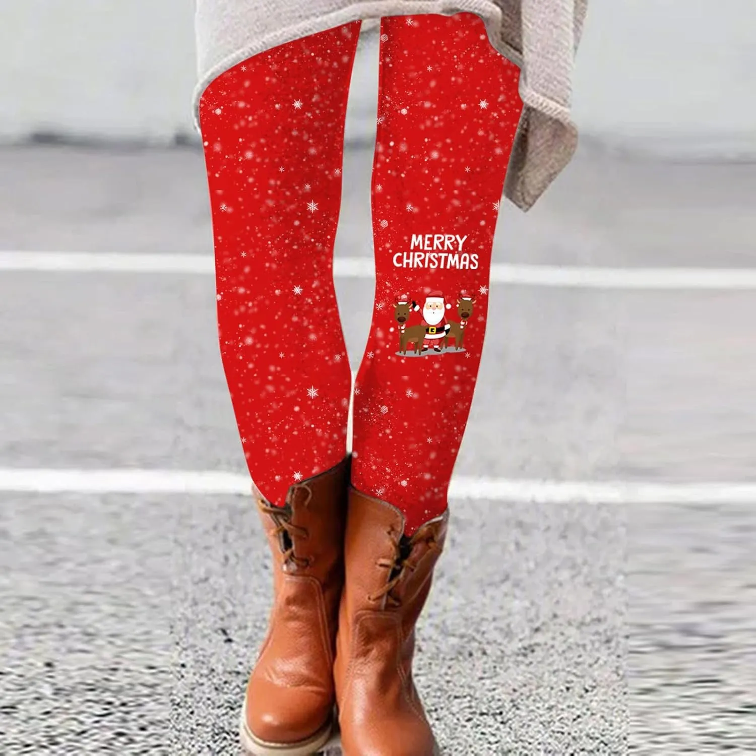 LCMTWX Women's Fleece Lined Legging Pants Casual Elastic Slim Long Boot Women Pants Plus Size Yoga Pants for Women