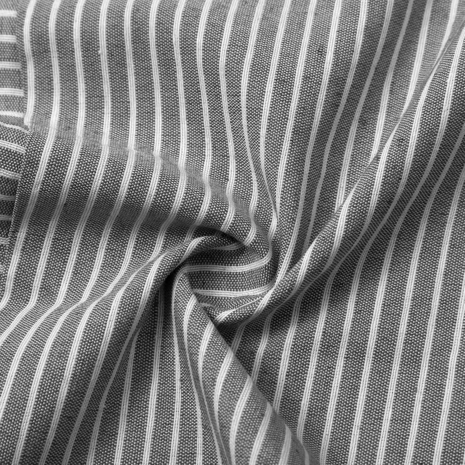 Linen Pants for Women 2025 Plus Size Trendy Striped Spring Summer Gauze Pants Casual Elastic Waist Comfy Trousers