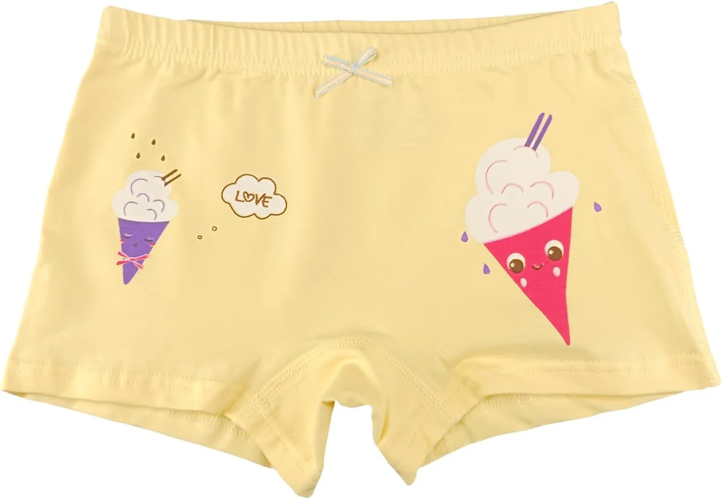 Little Girls Cotton Boy Shorts Toddler Panties Baby Princess Underwear (Pack of 4)
