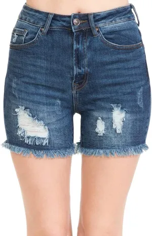 Little Vintage Girls Wax Jean Shorts Butt I Love You Shorts for Women
