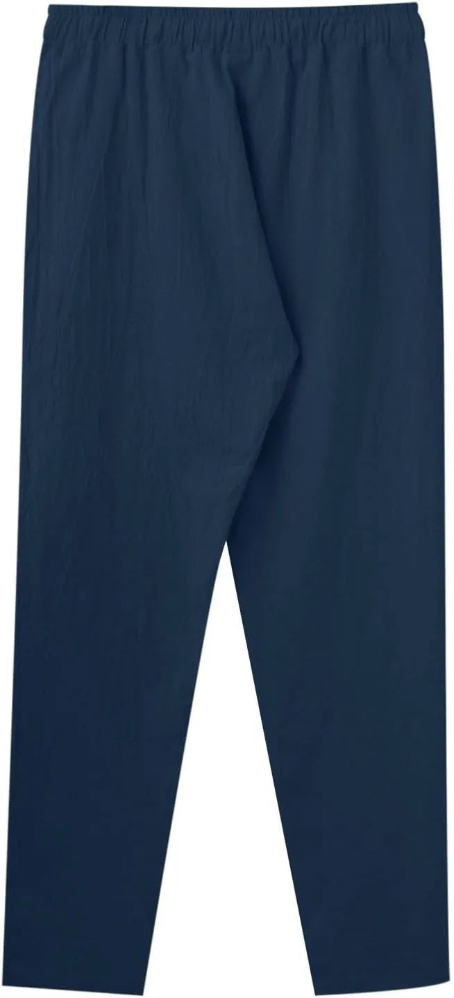 Men Cargo Combat Pants Casual Cotton Stretch Pant Cuffed Sweatpant Joggers Loose Fit Sports Gym Jogger Bottoms