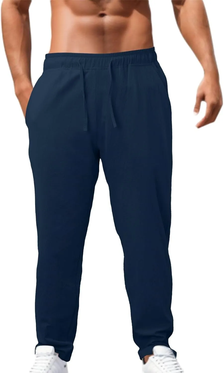 Men Cargo Combat Pants Casual Cotton Stretch Pant Cuffed Sweatpant Joggers Loose Fit Sports Gym Jogger Bottoms