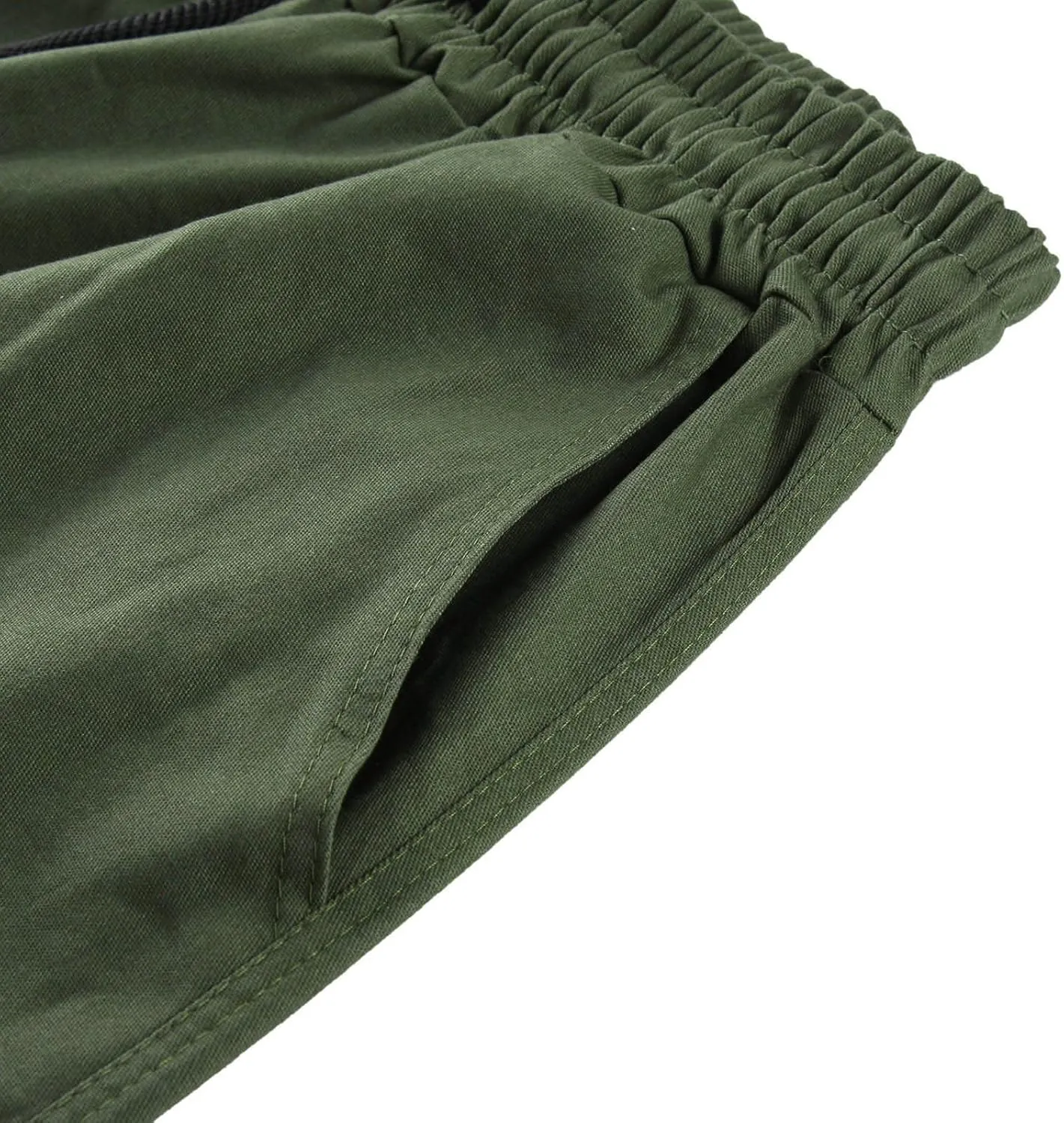 Men Cargo Combat Work Pant Gym Sports Jogger uflage Soft Jog Sweatpants Baggy Pant Drawstring Pull-On Pants