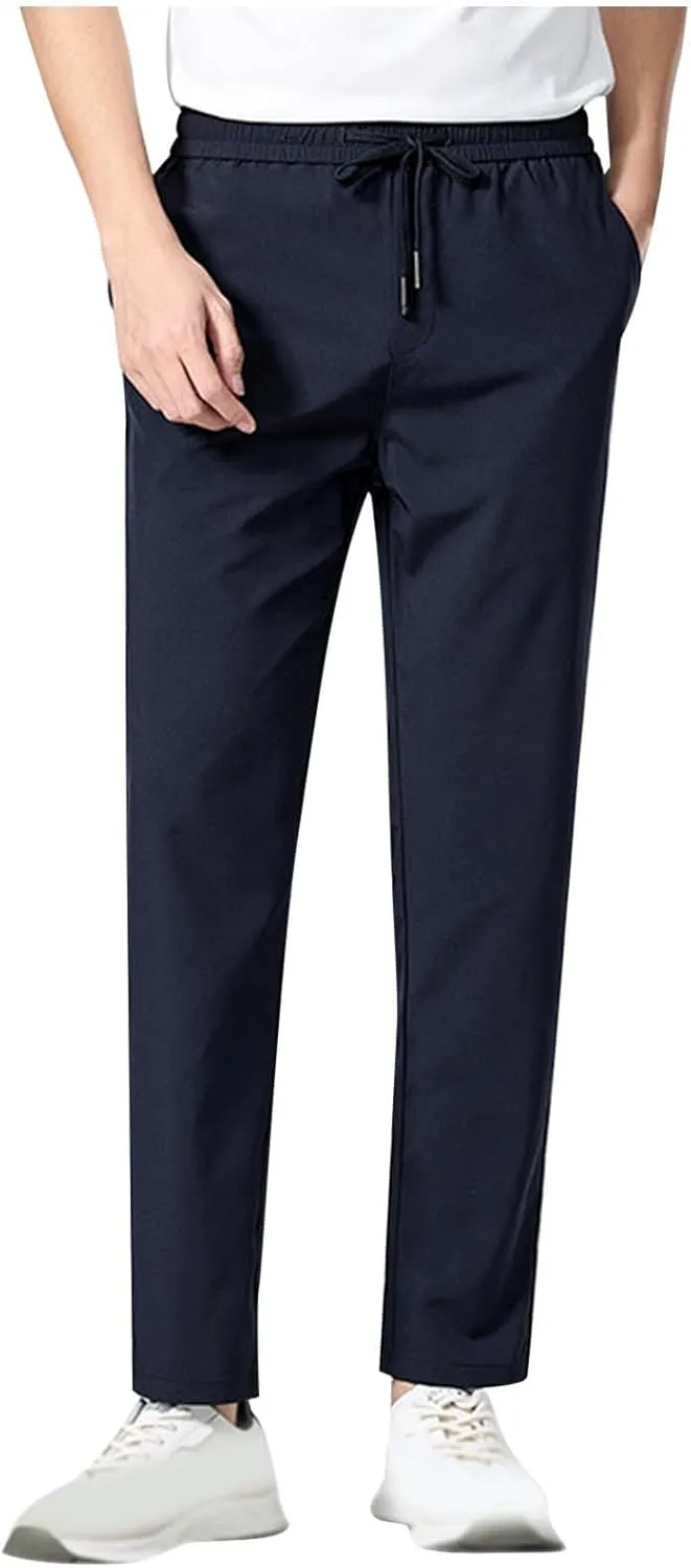 Men Joggers Loose Fit Joggers Sweat Pants with Pocket Sport Track Lounge Pant Comfortable Soft Jogging Bottoms