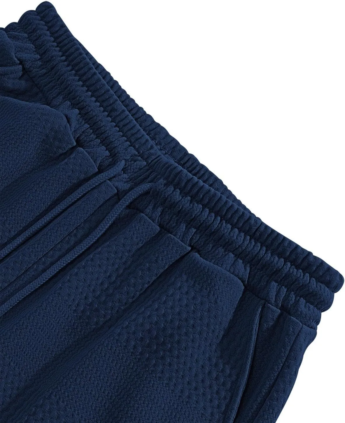 Mens Athletic Shorts Waffle Texture Gym Shorts Lightweight Quick Dry Shorts for Sports Training Running