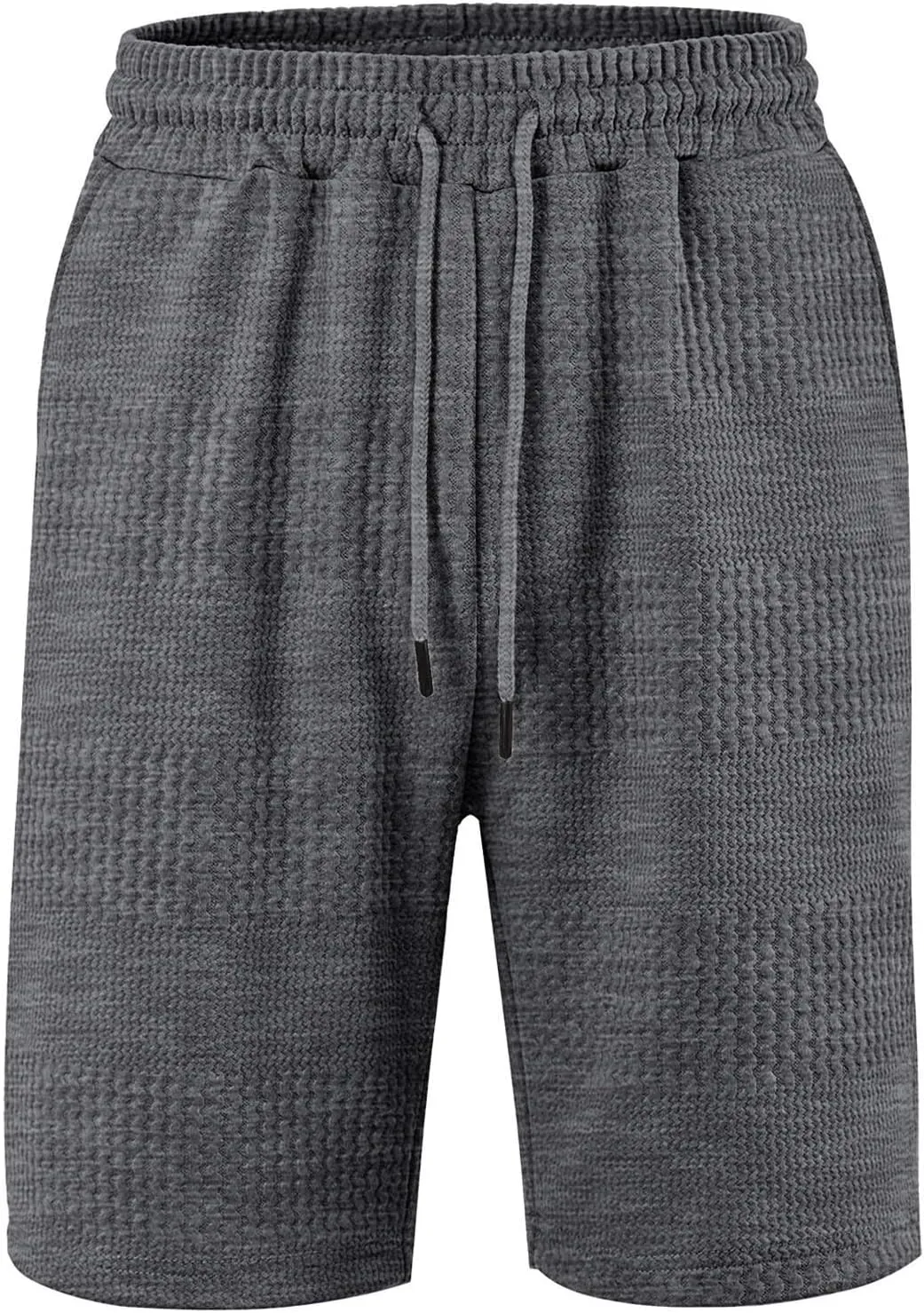 Mens Athletic Shorts Waffle Texture Gym Shorts Lightweight Quick Dry Shorts for Sports Training Running
