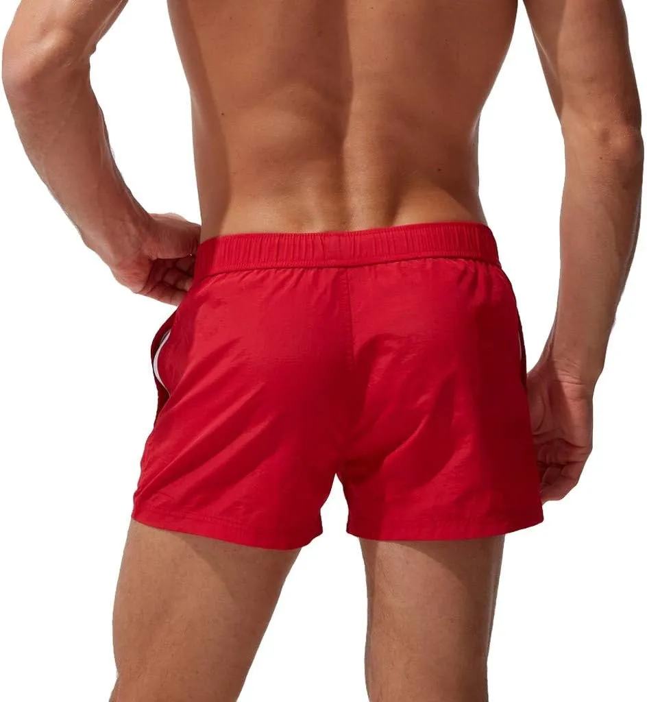 Men's Athletic Shorts with Pockets Slim Drawstring Stretch Basketball Shorts Lightweight Quick Dry Gym Workout Shorts