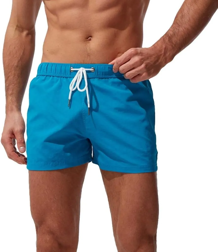 Men's Athletic Shorts with Pockets Slim Drawstring Stretch Basketball Shorts Lightweight Quick Dry Gym Workout Shorts