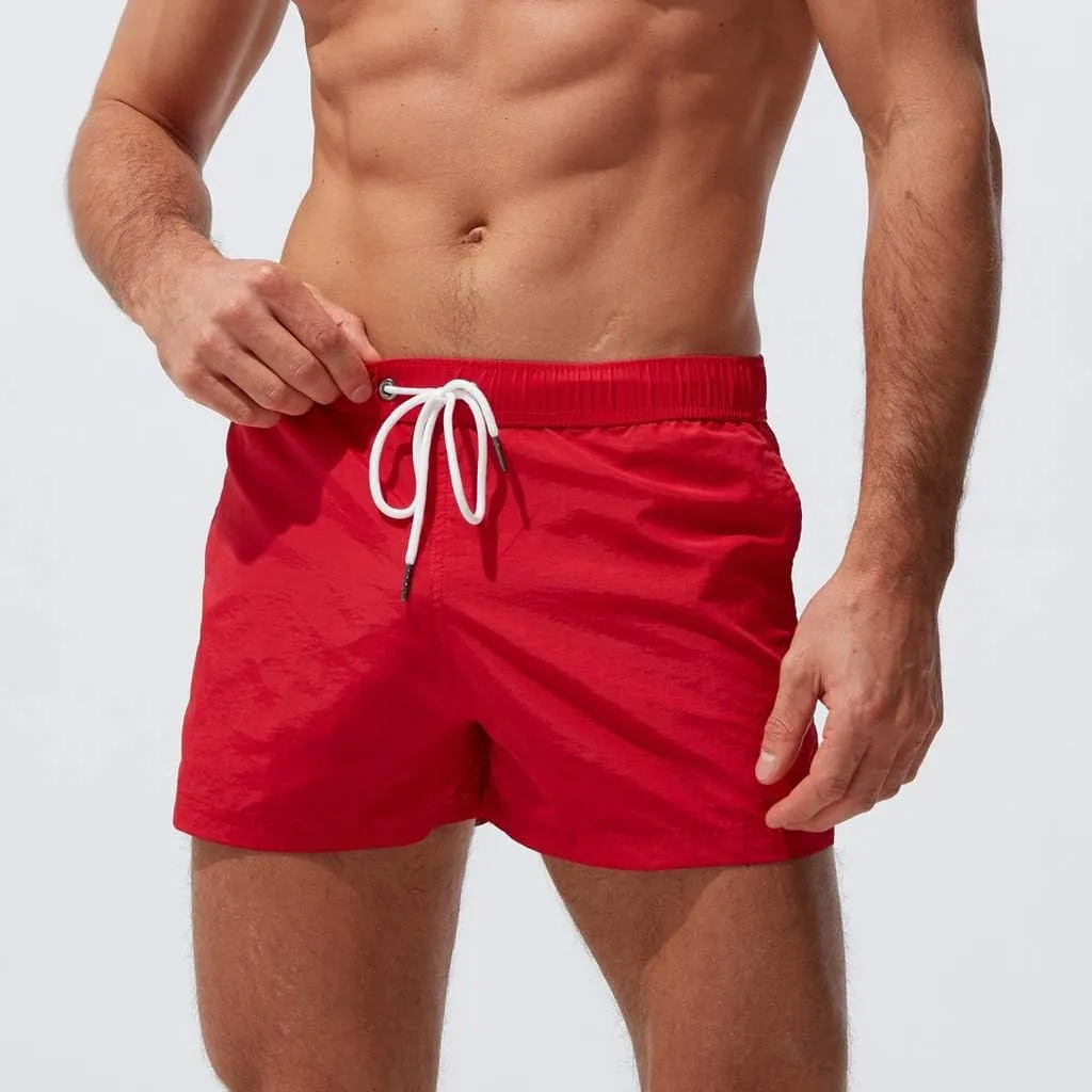 Men's Athletic Shorts with Pockets Slim Drawstring Stretch Basketball Shorts Lightweight Quick Dry Gym Workout Shorts