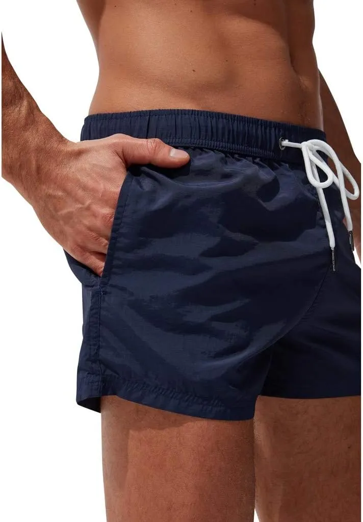 Men's Athletic Shorts with Pockets Slim Drawstring Stretch Basketball Shorts Lightweight Quick Dry Gym Workout Shorts