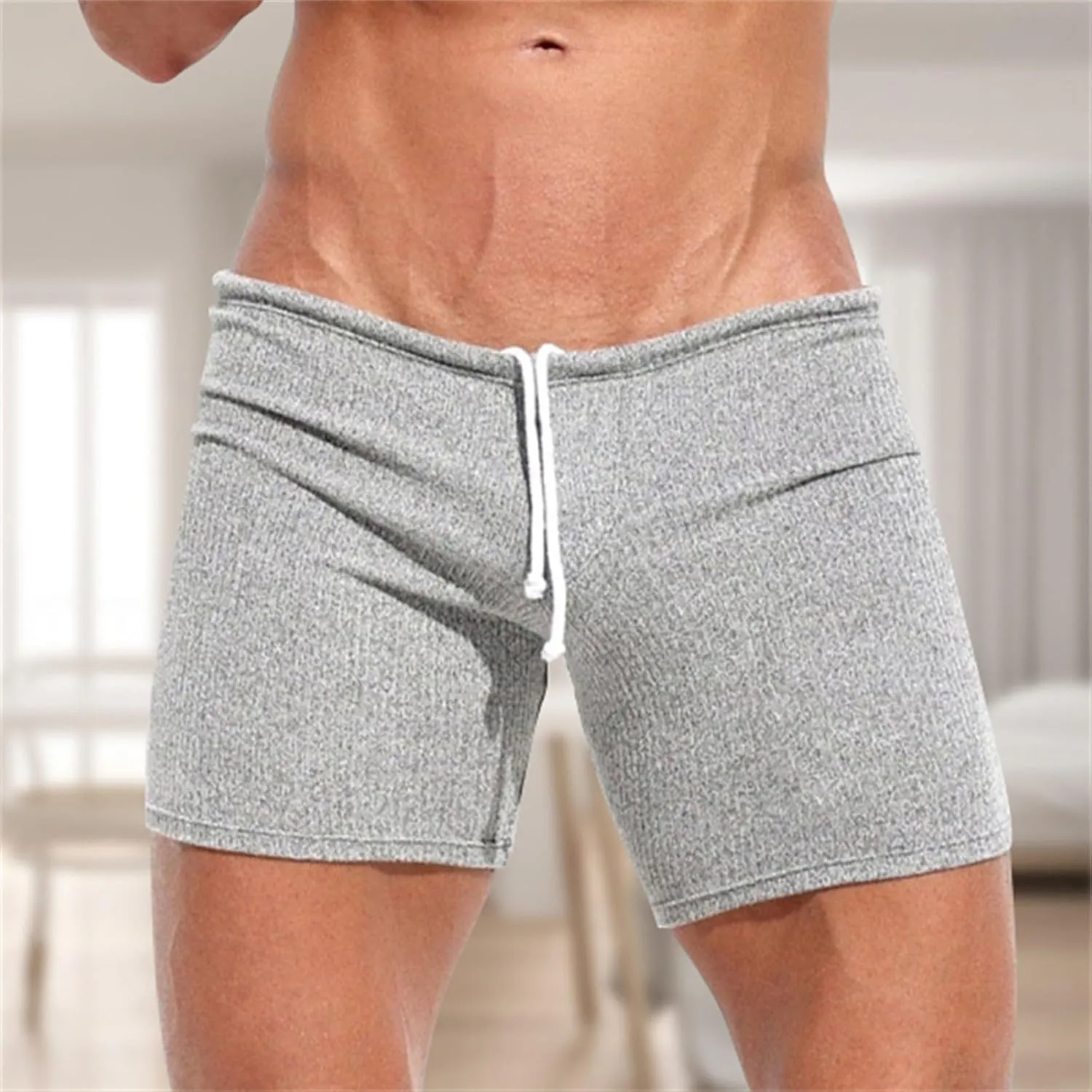Men's Athletic Shorts with Pockets Slim Drawstring Stretch Basketball Shorts Lightweight Quick Dry Gym Workout Shorts