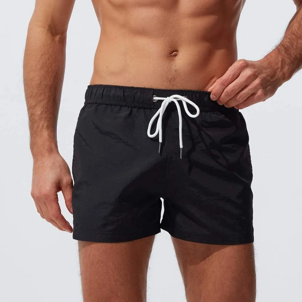 Men's Athletic Shorts with Pockets Slim Drawstring Stretch Basketball Shorts Lightweight Quick Dry Gym Workout Shorts