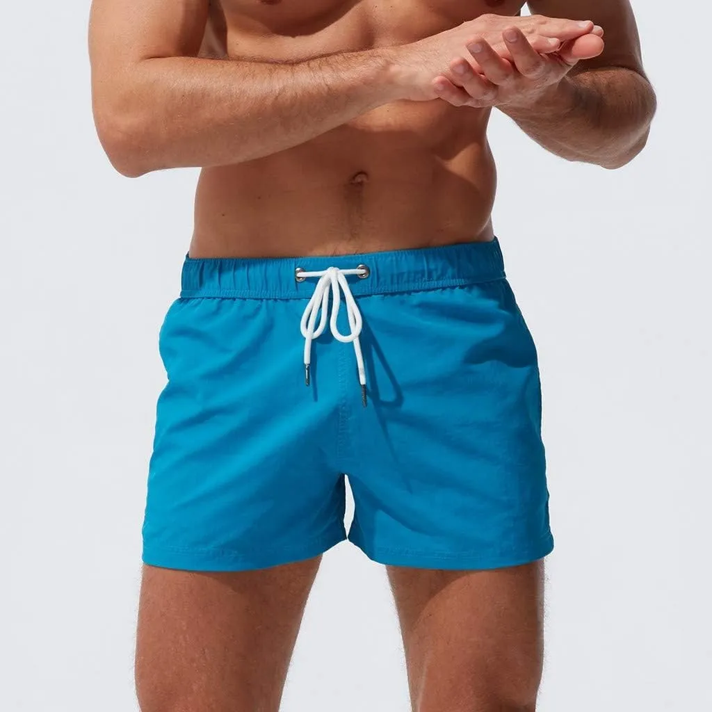 Men's Athletic Shorts with Pockets Slim Drawstring Stretch Basketball Shorts Lightweight Quick Dry Gym Workout Shorts