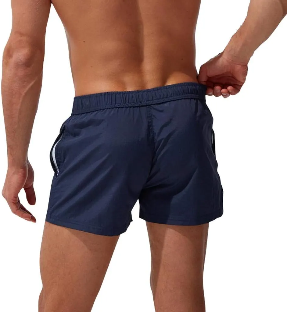 Men's Athletic Shorts with Pockets Slim Drawstring Stretch Basketball Shorts Lightweight Quick Dry Gym Workout Shorts