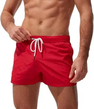 Men's Athletic Shorts with Pockets Slim Drawstring Stretch Basketball Shorts Lightweight Quick Dry Gym Workout Shorts