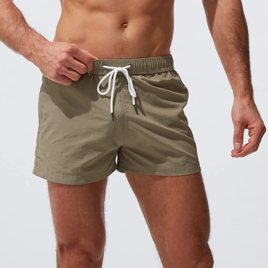 Men's Athletic Shorts with Pockets Slim Drawstring Stretch Basketball Shorts Lightweight Quick Dry Gym Workout Shorts