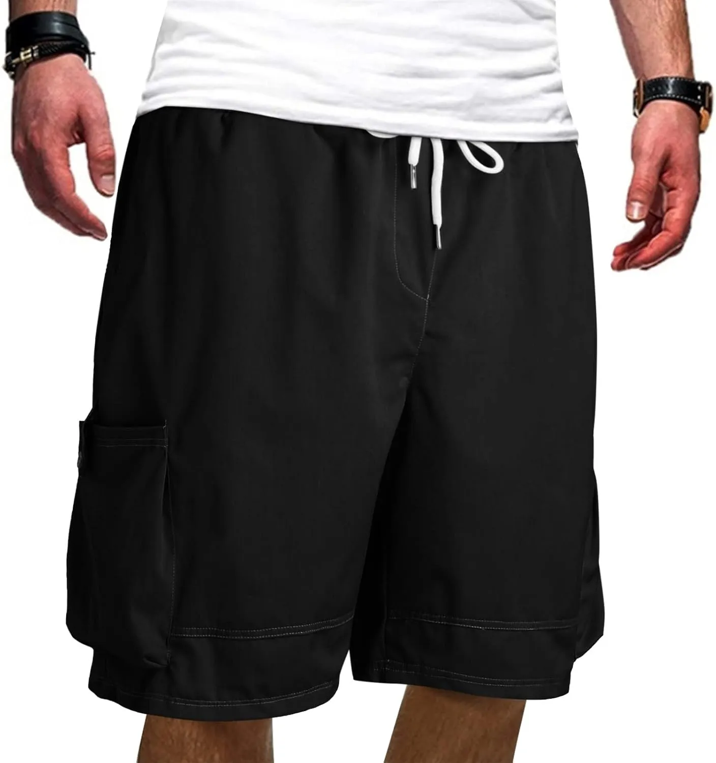 Men's Cargo Short Mens Hiking Cargo Shorts 9'' Quick Dry Work Shorts Casual Shorts Lightweight Shorts with Pockets