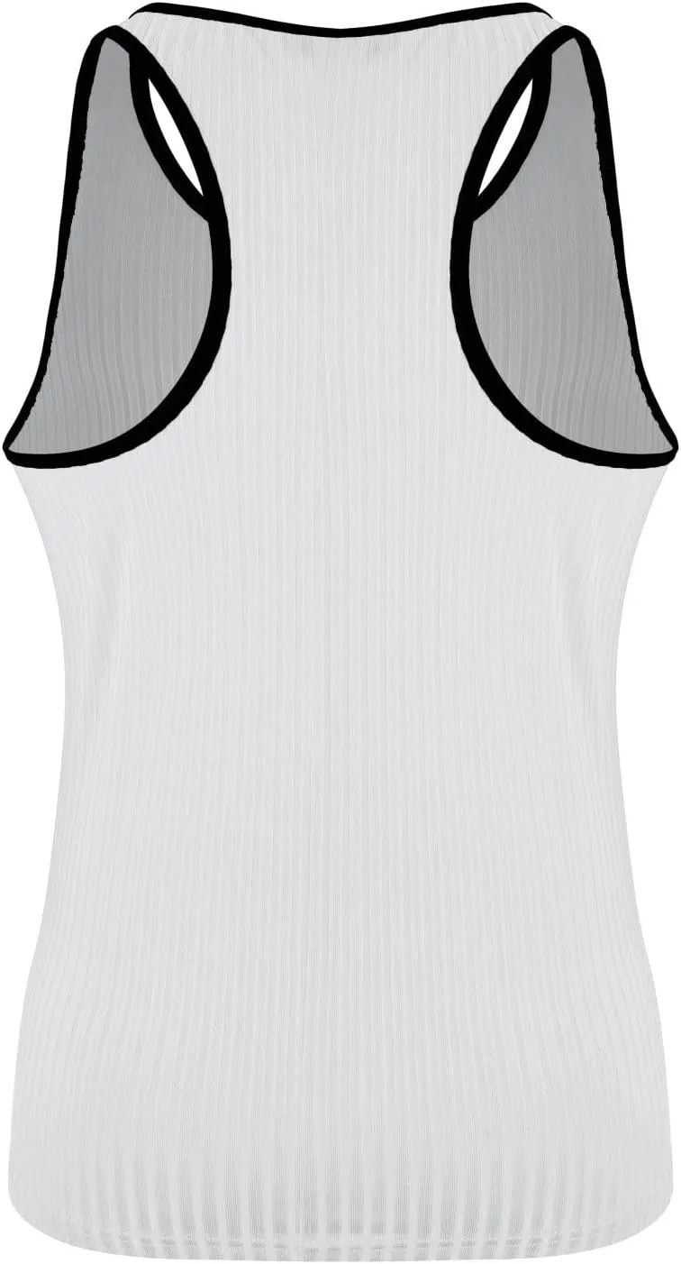Men's Casual Ribbed Knit Tank Top Slim Fit Athletic Sleeveless Muscle T Shirts Summer Workout Gym Fitness Undershirts