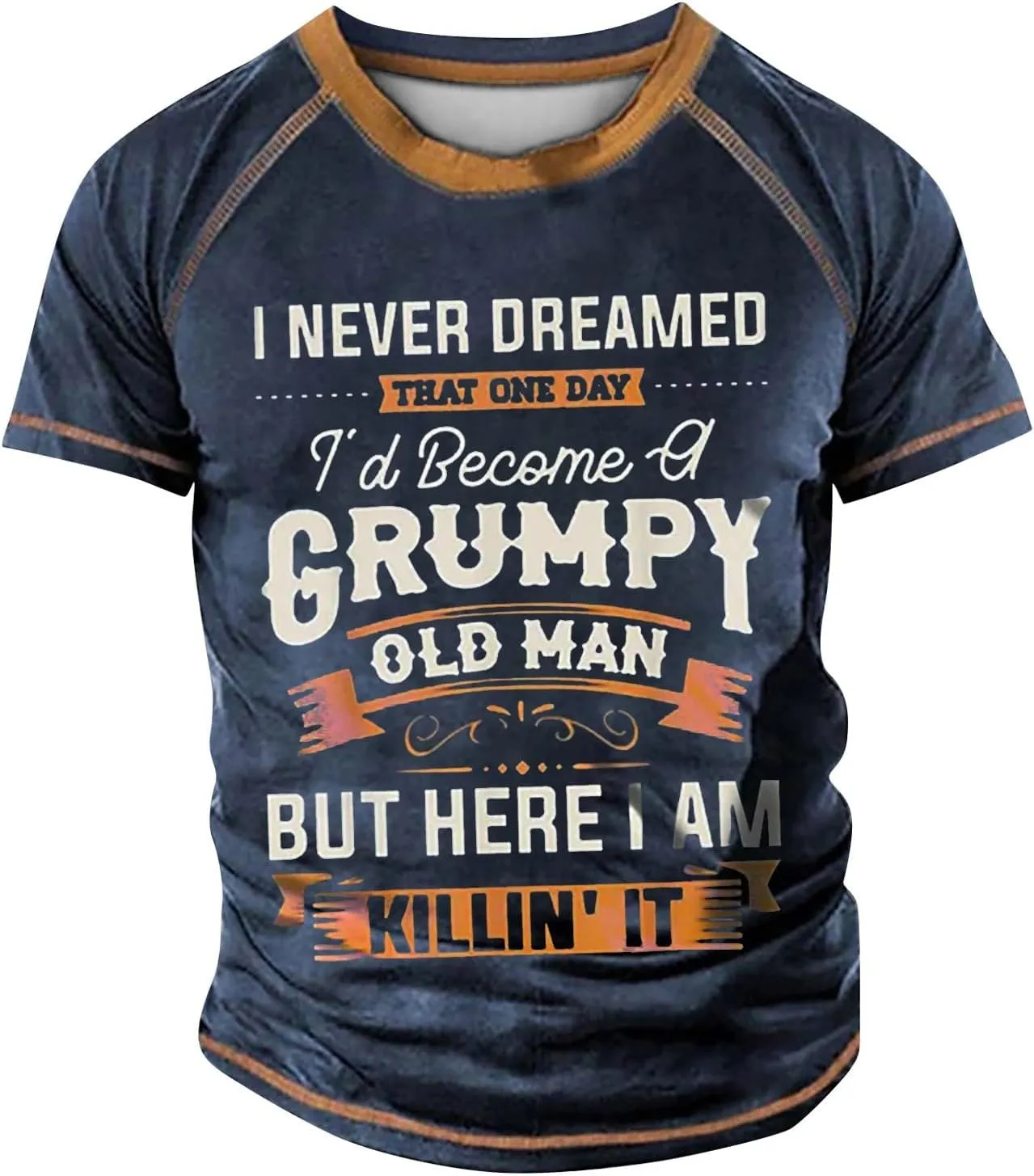 Men's Casual Shirts Graphic Tees Letter Print Short Sleeve T Shirts Summer Casual Tee Top T Shirts, S-6XL