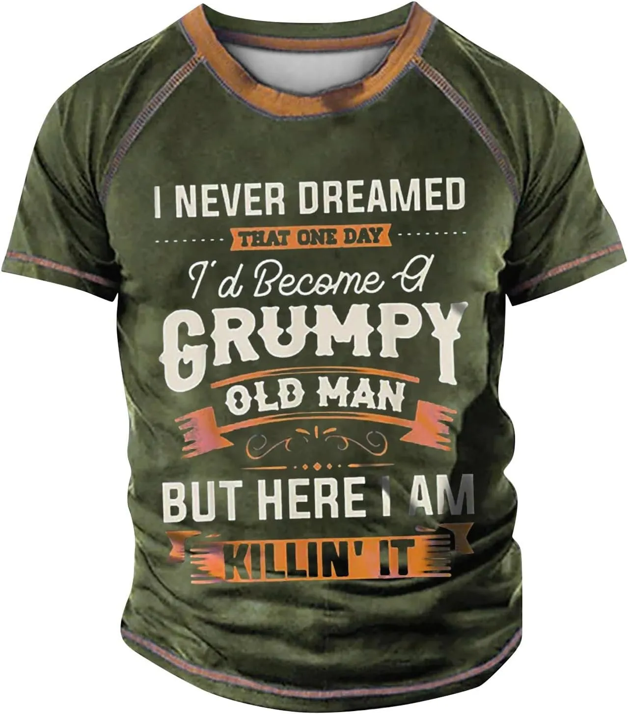 Men's Casual Shirts Graphic Tees Letter Print Short Sleeve T Shirts Summer Casual Tee Top T Shirts, S-6XL